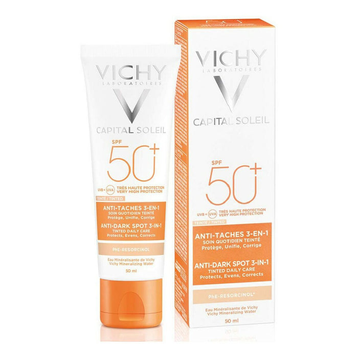 Gezichtscrème Vichy 54827 Zwart Spf 50 50 ml 3 in 1