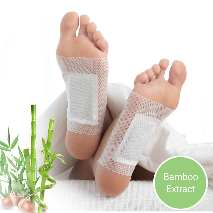 Detox-Patches voor Voeten Bamboo InnovaGoods 10 Stuks